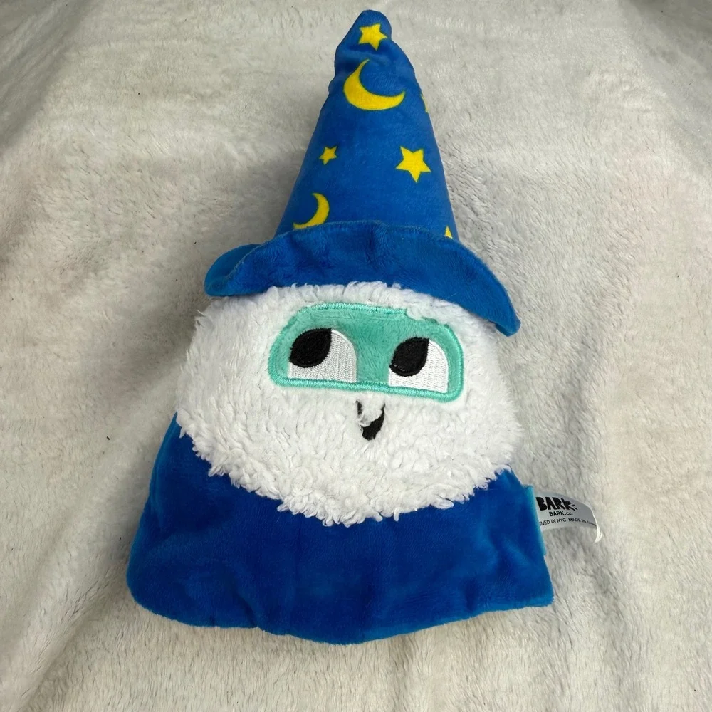 BARK Dog Toy Lot 7pc Plush Squeaker Pizza Ramen Arcade Wizard Remote Turnip